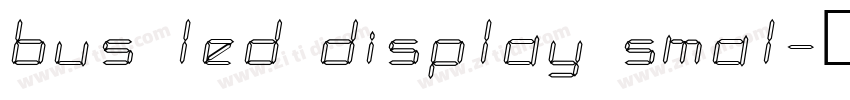bus led display smal字体转换